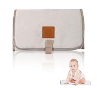 Baby Changing Mat,Travel Portable Nappy Pad Foldable Change Mats Anti Waterproof Roll Padded Matt Folding Wipe Clean Pads Comfort Covers Diaper Liner Wipeable,for Childrens Toddler Outdoor (White)
