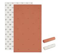 Baby Changing Mat Vegan Leather Wipe Clean Portable 2 Pack Foldable Travel Changing Mat for Baby Newborn Toddler Shower Gifts (Rainbow and Elephant, 40 x 71 cm)