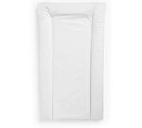 Baby Changing Mat, Waterproof Surface, Raised Padded Sides, Unisex Plain Design, Soft Foam Comfort, Safe for Newborns, Perfect for Dresser & Changing Table Top (White, 79x48x2.5cm)