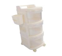 Baby Changing Movable Cart, 3-Tier Rolling Storage Organizer, Diaper Changing Station for Nursery,Office,Bathroom, Kitchen