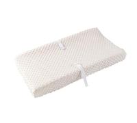 Baby Changing Pad Cover, Super Soft Plush Dot Diaper Changing Table Covers for Baby Girls and Boys, Ultra Comfortable, Safe for Babies, Fit 32"/34'' x 16" Pad (Beige)