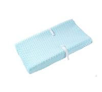 Baby Changing Pad Cover, Super Soft Plush Dot Diaper Changing Table Covers for Baby Girls and Boys, Ultra Comfortable, Safe for Babies, Fit 32"/34'' x 16" Pad (SkyBlue)