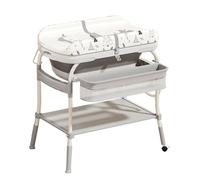 Baby Changing Table, Folding Diaper Nursery Station with Storage Tray, Portable Infant Removable Massage Tables Diaper Organizer for Newborn Essentials, Bedroom