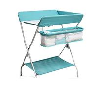 Baby Changing Table,Travel Station Folding Ideal for Traveling - 0-12 Months Baby - 75x65x88cm - Blue/Gray