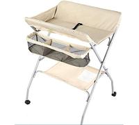 Baby Changing Table,with Wheels & Storage Bag, Folding Diaper Station for Infant Newborn Toddler, Portable Nursery Organizer