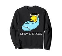 Baby Cheesus - Cheese Fan Christmas Jesus Pun Sweatshirt