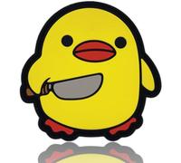 Baby Chick with Knife Morale Patch - I Choose Violence Chick | Cute Meme, Funny PVC Patch for Tactical Backpack