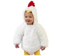 Baby Chicken Costume 0-2 Years Flannel Cartoon Animal Jumpsuit Baby Girl Boy Unisex Halloween Costume Set Toddler Chick Easter Outfit Animal Costumes Romper Bodysuits Outfits