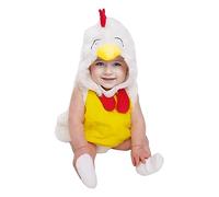 Baby Chicken Costume 0-2 Years Flannel Cartoon Animal Jumpsuit Baby Girl Boy Unisex Halloween Costume Set Toddler Chick Easter Outfit Animal Costumes Romper Bodysuits Outfits