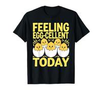 Baby Chicks Little Chickens Feeling Egg-Cellent Today T-Shirt