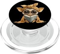 Baby Chihuahua Small Book Reading Dog Lover Graphic Portrait PopSockets PopGrip for MagSafe