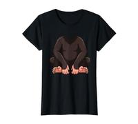 Baby Chimpanzee Costume Body Graphic Funny Halloween Cosplay Value Graphic T-Shirt, Women, Black, S