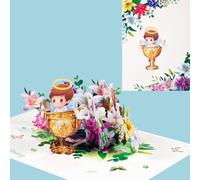 Baby Christening Pop Up Card 3D Boy Christening Card