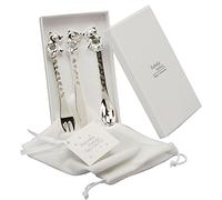 Baby Christening Twinkle Twinkle Silverplated 3 Piece Cutlery Set - Knife Fork & Spoon CG307C