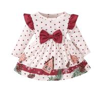 Baby Christmas Costumes,Girls Dresses Ruffle Long Sleeve Dance For Girls UK Kids Fancy Dress Outfits Running Costume Newborn Clothes Girl Costumes 6-12 Months (White#a,12-18 Months)