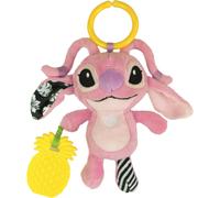 Clementoni Baby Infant Toys - Disney Stitch - Angel Soft Rattle, Toddler Toy, Early Years Toys, New Born Soft Toys Gift, 3 Months, Crinkle Squeaky Toys, Sensory Learning Toys, Stroller Pendant, 17937