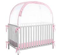 Baby Climb-Out Safety Tent, Breathable Mesh Crib Cover, Toddler Bed Guard for Nursery, Travel, Kids Room, Easy Setup, Adjustable Fit, Compact, Soft Material, 27.56x51.18 Inches