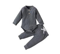 Baby Clothes Adorable Newborn Infant Girl 2-Piece Clothing Set Mamas Boy Long Sleeve Romper with Elastic Drawstring Pants for Comfortable Spring and Autumn Wear Soft Bodysuit Baby Girl Outfits Set