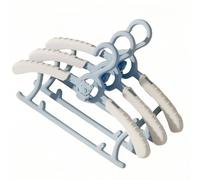Baby Coat Hangers Small Clothes Hangers First Steps Pack of 10 -Baby Blue (blue)