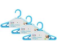 Baby Coat Hangers Small Clothes Hangers First Steps Pack of 24 Blue