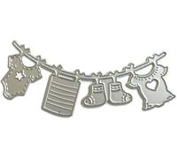 Baby Coat Shoes Die Cut for Card Making, Clothes Metal Cutting Dies Congratulations Die Cuts Happy Birthday Embossing Stencils Template for DIY Scrap-Booking Decor Wedding Birthday Blessing Card