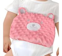 Baby Colic and Gas Relief - Cassia Seed Heated Tummy Wrap,Baby Heating Pad Swaddle Belt Relieves and Soothes Gas,Bloating and Upset Stomach (Red)