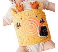Baby Colic Relief Heating Band Tummy Wrap Belt with 3-Gear Temperature Adjust 5 Vibrates for Comforting and Peace