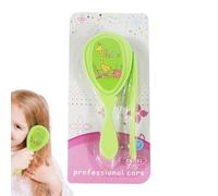 Baby Comb and Brush Set - Soft Bristle Baby Hairbrush Cradle Cap Hair Brush,Massage Shower Scalp Care Safety Kids Products for Boy & Girl