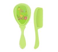 Baby Comb and Brush Set - Soft Bristle Baby Hairbrush Grooming Cradle Cap Hair Brush,Safety Kids Products Shower Massage Scalp Care for Bath