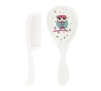 Baby Comb and Brush Set - Soft Bristle Hair Brush Cradle Cap Grooming Baby Hairbrush - Massage Shower Scalp Care Safety Kids Products for Boy & Girl