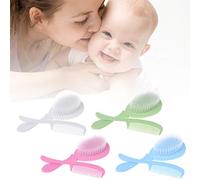 Baby Comb Brush Nursing Supplies Bathing Washing Hair Soft Bristle Round Tip Safe For Head Massage Professional Groo
