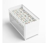 Baby Comfort Nursery 100% Cotton Fitted Sheet to fit 83x50 cm Co-Sleeper Crib (Forest)