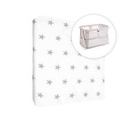 Baby Comfort Nursery 100% Cotton Fitted Sheet to fit 95x65 cm Travel Cot (Big Stars)