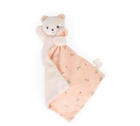 Kaloo - Carré Douceur - Leaves of Love Teddy Bear Comforter - Square: 7.1" x 7.1" / 18 x 18 cm - Babies’ Soft Toy - Ultra-Soft Materials - Gift Box - K972005