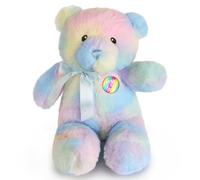 baby comforter Rainbow Teddy Bear with Love is Love Badge - 25cm Pride Plush Toy, LGBTQ+ Rainbow Stuffed Animal for Boyfriend, Girlfriend, Gay & Lesbian Gifts, Pride Month Decorations