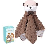 Baby Comforters Blanket Plush Otter Security Blanket Comforter Cuddle Blanket Cuddly Toy Animal Snuggle Toy Comforters Infant Gift for Mom, Loveys Newborn Gift Soft Touch Toddler Boys Girls Plush