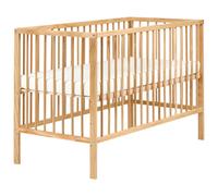 Baby Cot Bed Pine Wood BELENGER 60 x 120 cm Light Brown