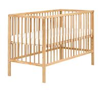 Baby Cot Bed Pine Wood BELENGER 60 x 120 cm Light Brown