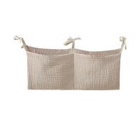 Baby Cot Storage Bag | Portable Bedside Bag for Nappies for Cradle 14.96 x 7.09 Inches - Multi-Purpose Organising Bag for Children Cotton for Dormitory and Sed