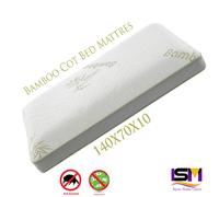 BABY COTBED TODDLER BAMBOO FOAM MATTRESS BREATHABLE 140 X 70 X 10CM