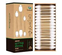 Baby Cotton Swabs - 108 Count - FSC Certified and PETA Approved, Bamboo Handle Cotton Tips, 100% Biodegradable, Gentle, Eco Friendly, Double Tips, Plastic Free Safety Baby Cotton Buds by Isshah