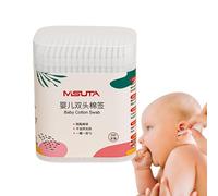 Baby Cotton Swabs, Baby Safety Cotton Swabs | Double Ended Baby Swabs with Storage Box | Portable Ear Nose Beauty Tool, pa