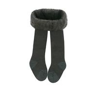 Baby Cotton Thick Fleece Lined Warm Leggings Stocking Toddler Girl Socks Tights for Kids Winter Knitted Leggings Stretchy Basic Full Length Pants Pantyhose for Winter (Light Grey, 6-12 Months)