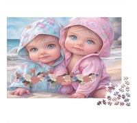 Baby Couple Jigsaw Puzzles Innocent Warmth 1000 Pieces Recycled Paper for Adults Puzzle Educational Game Stimulate Brain Thinking Great Gift Idea 70x50cm/1000pcs