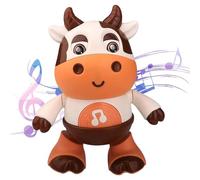 Baby Cow Dancing Toy, 8.6in Boogie Cow Light Up Dancing Cow, Dancing Cow Musical Toys, Baby Cow Musical Toys, Walking Cow Toys With Music And LED Lights, Baby Tummy Time Sensory Toys Electric Cows