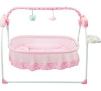 Baby Cradle Swing - 12 Songs/bluetooth/usb, 5-Speed Adjustable Swing, Safety Belt&anti-Tip Design,breathable Fabric & Abs Frame