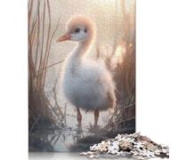 Baby Crane Bird in Golden Light Jigsaw Puzzles Puzzle for Adults Kids. 1000 Pieces Whimsical Challenge Toy Educational Games Home Decoration for Adults& Kids Age 14 Years Up 1000pcs (75x50cm)