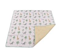 Baby Crawling Mat with Cute Patterns, Prevent Slipping High Chair Floor Mat, for Baby Play and Picnic, Made of Polyester Fiber, 43.3 X 43.3in