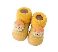 Baby Crawling Shoes - Christmas Socks, Indoor Trainers, Baby Boots, Closed Slippers, Autumn Shoes, Fleece Shoes, Cuddly, Crawling Shoes, Baby Outdoor, Hiking Shoes, House Socks, yellow, 5 UK Child