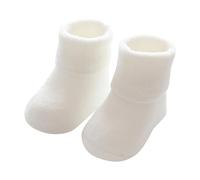 Baby Crawling Socks - Socks Baby Toddlers, Autumn Shoes, Sock Shoes, Non-Slip Socks, Christening Socks, Cotton Shoes, Breathable, Boy, Slippers Baby 1 Year, Closed, Hiking, White, Small